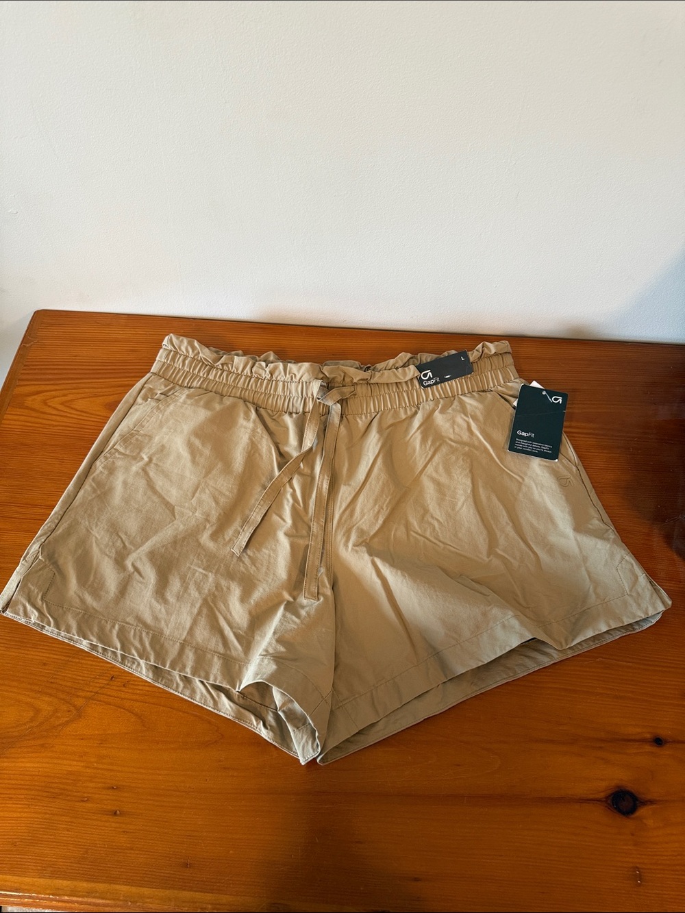 GAP Tan Athletic Drawstring Shorts